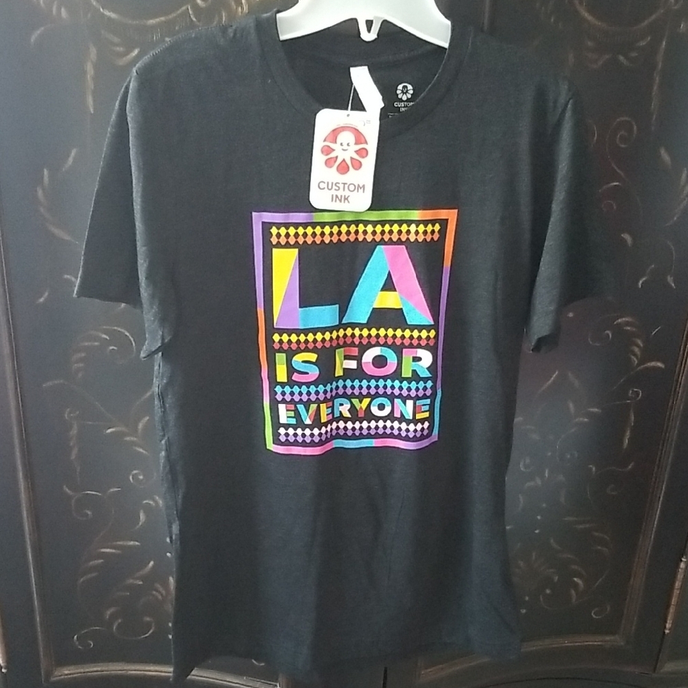 Canvas Bella Custom Ink Black Graphic T-Shirt M New